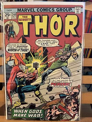 Buy The Mighty Thor 240 October 1975 • 6.39£