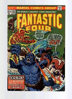Buy Fantastic Four #145 - Gil Kane Cover Artwork - Low Grade • 5.53£