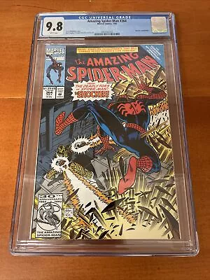 Buy Amazing Spider-Man 364 CGC 9.8 White Pages Shocker Appearance 1991 Scourge Debut • 78.87£