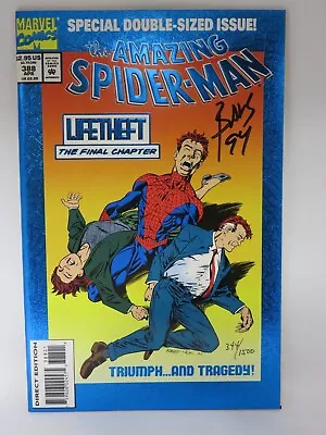 Buy AMAZING SPIDER-MAN #388   Signed By Mark Bagley  Dynamic Forces COA 344/1500 • 15.84£