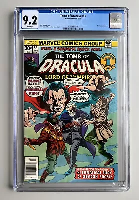 Buy Tomb Of Dracula #53 - CGC 9.2 - Blade Appearance And Cover • 238£
