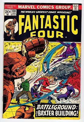 Buy Fantastic Four #130 8.5 Higher Grade 1973 Off-white Pages • 40.21£