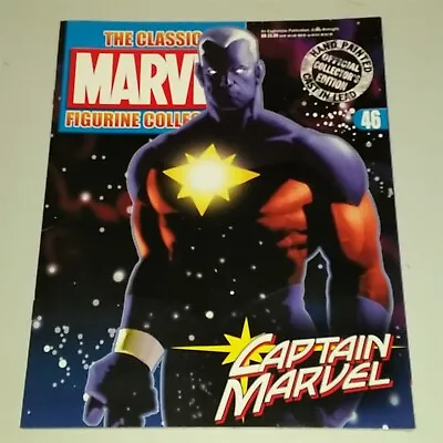 Buy Marvel Figurine Collection Classic #46 Captain Marvel Eaglemoss Magazine Only • 3.95£