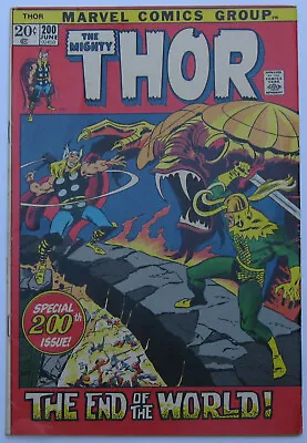 Buy Thor #200 (Jun 1972, Marvel), VG (4.0), Special Ragnarok Issue By Stan Lee • 9.59£