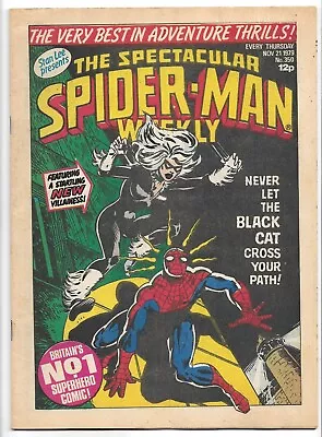 Buy Spider-man Weekly #350 Reprints ASM #194 First Appearance Black Cat VG (1979) UK • 125£
