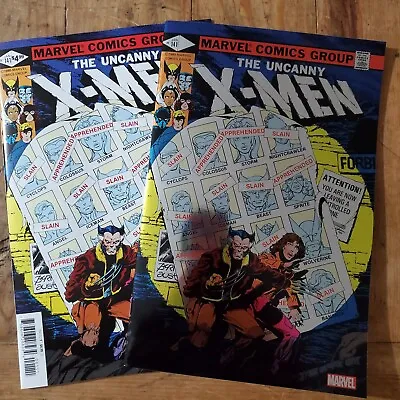 Buy Uncanny X-Men #141 Days Of Future Past Foil/Regular Facsimile Set Marvel 2023 • 15.77£