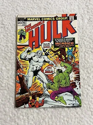 Buy Incredible Hulk #162 1st Appearance Of Wendigo Marvel Comics 1973 • 63.06£