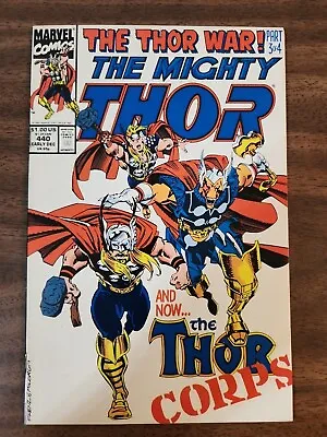 Buy The Mighty Thor #440 Marvel 1991 Copper Age 1st Appearance Of The Thor Corps • 8£