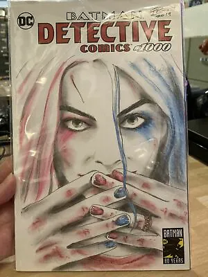 Buy Detective Comics #1000 NM Unique Hand Drawn Cover By Frank Robinson With Coa • 175£