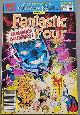 Buy Fantastic Four Annual #25 1992 Newsstand 1st Cameo Team Anachronauts Fire! *CCC* • 15.99£
