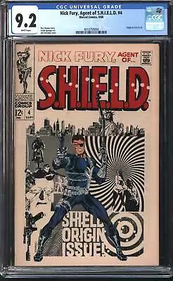 Buy Marvel Nick Fury, Agent Of S.H.I.E.L.D 4 9/68 CGC 9.2 White Pages • 384.78£