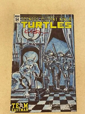 Buy Teenage Mutant Ninja Turtles #54 Nm 9.4 Variant Cover Signed By Kevin Eastman • 39.51£