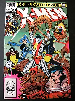 Buy Uncanny X-Men #166 FN OWP, 1st Appearance Of Lockhead, Brood Battle 1983 • 7.22£