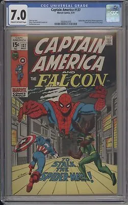 Buy Captain America #137 Cgc 7.0 - Spider-man, Falcon, Captain America • 125.50£