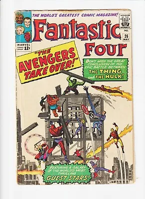Buy Fantastic Four 21  Marvel Kirby Comic Vs Avengers And The Hulk • 78.84£