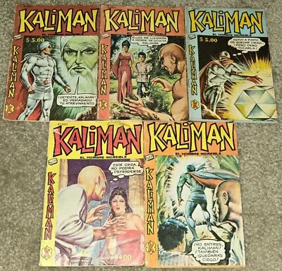 Buy 1 Set 5 Rare VHTF Kaliman 773 775-777 779 MX Mexico Vintage Mystery Incredible • 63.24£