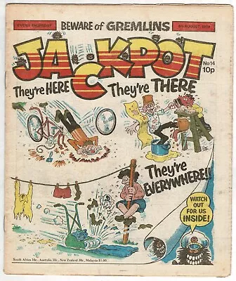 Buy Jackpot Comic #14 4th August 1979 Laser Eraser Jack Pott Sulk - Combined P&P • 1.25£