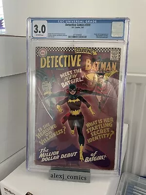 Buy Detective Comics #359 - DC Comics - CGC 3.0 - 1st Batgirl (Barbara Gordon) 🔑 • 695£