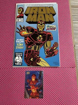 Buy Iron Man #290 Gold Foil Gimmick Cover 1993 Hildebrandt Marvel Masterpieces Card • 5.51£