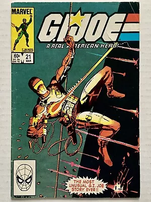 Buy G.I. Joe #21 (1984) Silent Issue- 1st Storm Shadow (FN/3.5) Cover Tear -VINTAGE • 49.39£