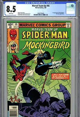 Buy Marvel Team-Up #95 (1980) Marvel CGC 8.5 Newsstand 1st Appearance Of Mockingbird • 52.18£