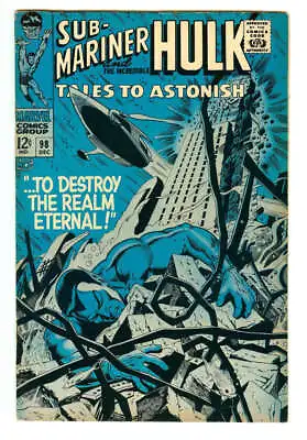 Buy Tales To Astonish #98 5.5 // 1st Cameo Appearance Of Lord Seth Marvel 1967 • 49.87£