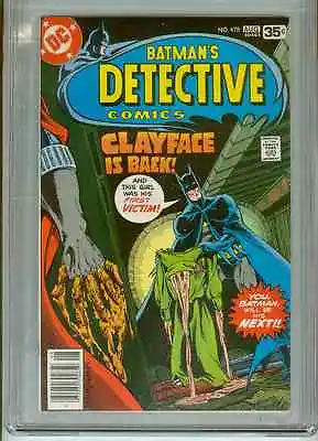 Buy Detective Comics #478  (Clayface)  CGC 9.6 White Pages  • 118.50£