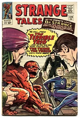 Buy STRANGE TALES #129 Comic Book 1965-HUMAN TORCH-THING-STEVE DITKO • 30.11£