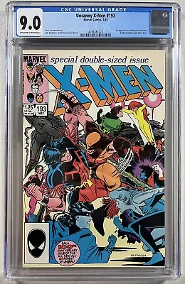 Buy Uncanny X-Men 193 (Marvel, 1985) CGC 9.0 OWP-WP  **1st Appearance Firestar MCU** • 31.97£