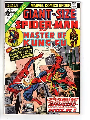 Buy Giant Size Spider-man #2 (1974) - Grade 8.5 - Shang-chi Appearance! • 31.54£