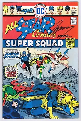 Buy All Star Comics #58 VG/FN Signed W/COA Gerry Conway 1st Powergirl 1976 DC Comics • 271.80£