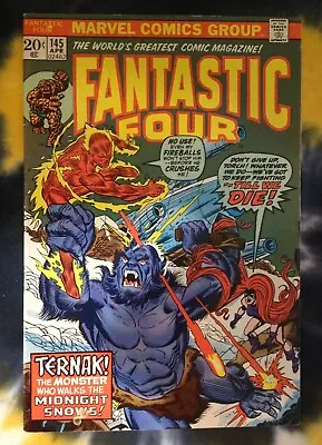 Buy FANTASTIC FOUR #145 (1974) Marvel Comics / VF / 1st Master The Chosen & Ternak • 16.05£