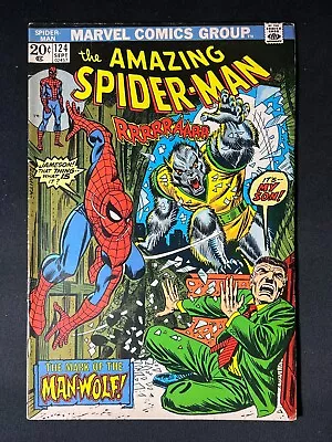 Buy The Amazing Spider-Man #124 1st App Man-Wolf Marvel Comic #C121 • 94.95£