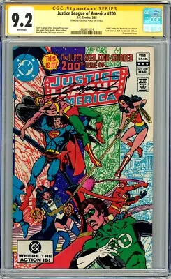 Buy CGC SS 9.2 SIGNED JLA #200 George Perez Cover & Art Wonder Woman Batman Superman • 204.98£