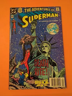 Buy The Adventures Of Superman - Death Rite Issue 465.  (FA23) • 8.10£