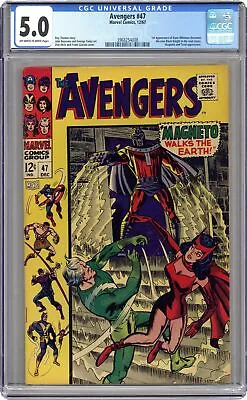 Buy Avengers #47 CGC 5.0 1967 3968254008 1st App. Dane Whitman • 230.55£