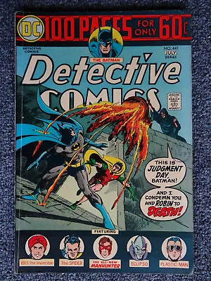 Buy DC Batman's Detective Comics Issue #441 (1974) Bronze Age, 100 Pages • 15.99£