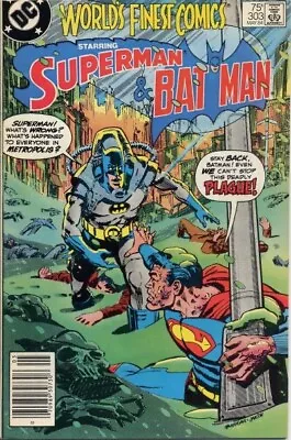 Buy WORLD'S FINEST COMICS #303 VG/F, Superman Batman Newsstand DC 1984 Stock Image • 2.38£