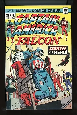 Buy 1975 Marvel,  Captain America   #183, Key, Death Of Roscoe Simmons, U-PICK, BX95 • 10.39£
