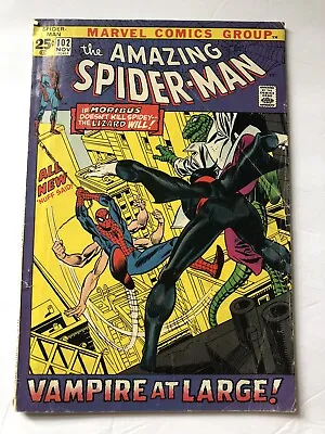 Buy Amazing Spider-Man 102 - Key Issue,  Marvel, 2nd Morbius Appearance G/VG • 40.21£