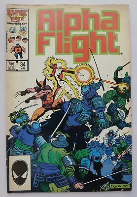 Buy Alpha Flight #34 - Marvel Comics - May 1986 VG/FN 5.0 • 4.45£