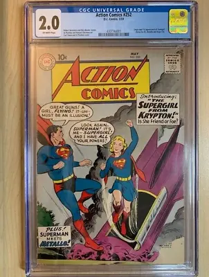 Buy ACTION COMICS #252    1st SUPERGIRL!    SUPERMAN!   Great Looking CGC GOOD (2.0) • 1,946.79£