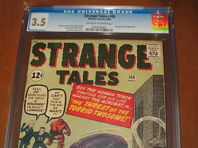 Buy Strange Tales #106 CGC 3.5  ~1963, Marvel ~The Acrobat~ • 98.83£