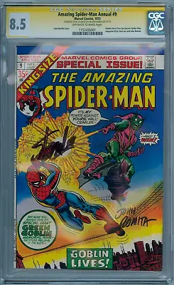 Buy Amazing Spider-man Annual 9 Cgc 8.5 Signature Series Signed Stan Lee John Romita • 899.95£