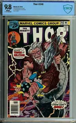 Buy Thor #248 Cbcs 9.8 White Pages // Marvel Comics 1976 • 191.88£