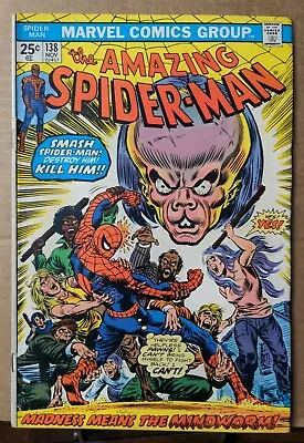 Buy Amazing Spider-Man #138 Marvel 1974 Conway & Romita 1st App Mindworm SEE PICS • 20.10£