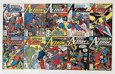 Buy Action Comics Vol. 1 Numbers 584 To 600 (1st Silver Banshee) John Byrne 1987 • 68.95£