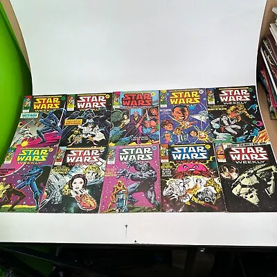 Buy 10x Star Wars Weekly Issues 41-50 Marvel Comics Graphic Novels Bundle Job Lot • 54.99£