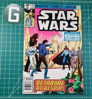 Buy Star Wars #43 (1981) Newsstand 1st App Lando Calrissian 2nd Boba Marvel Comic VF • 23.98£