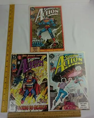 Buy Superman Action Comics 656 658 659 Comic Book Lot VF/NM 1990 • 7.08£